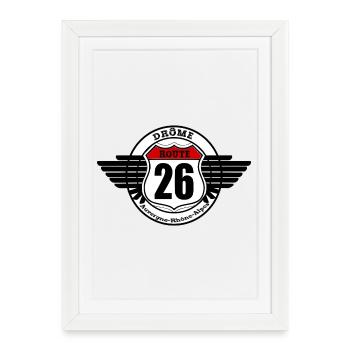 LA ROUTE 26 - Affiche encadrée (27 × 37 cm) - blanc - Devant