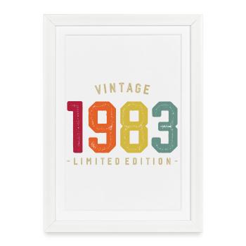 1983 Vintage Edition - Framed poster (27 × 37 cm) - white - Front