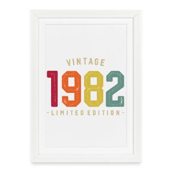 Millésime 1982 Edition Limitée - Affiche encadrée (27 × 37 cm) - blanc - Devant