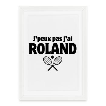 tennis, tennis fan, tennis match - Framed poster (27 × 37 cm) - white - Front