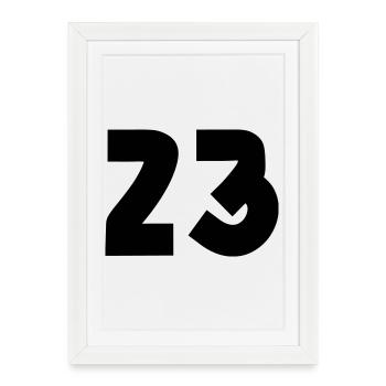 23 - Framed poster (27 × 37 cm) - white - Front