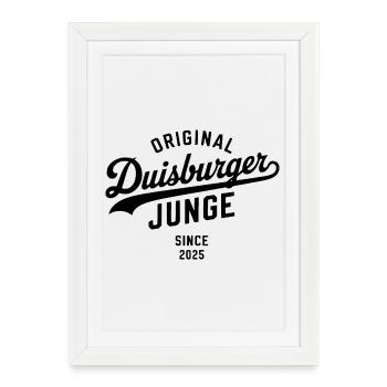 Real Duisburg Sweat à capuche Duisburg Shirt Mug - Affiche encadrée (27 × 37 cm) - blanc - Devant