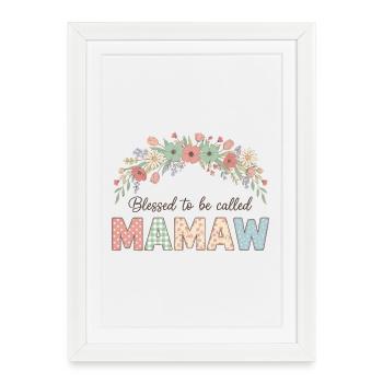 Gesegnet Mamaw genannt zu werden - Framed poster (27 × 37 cm) - white - Front