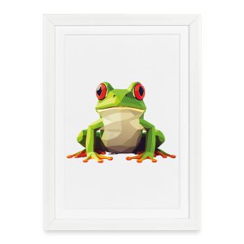 frog_1 - Affiche encadrée (27 × 37 cm) - blanc - Devant