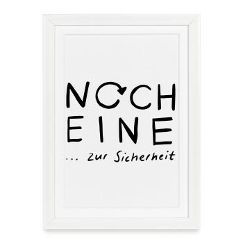 Un autre... Par précaution - Affiche encadrée (27 × 37 cm) - blanc - Devant