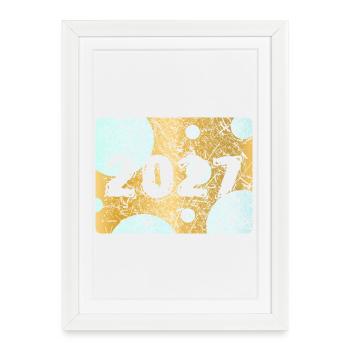 2027 - Framed poster (27 × 37 cm) - white - Front