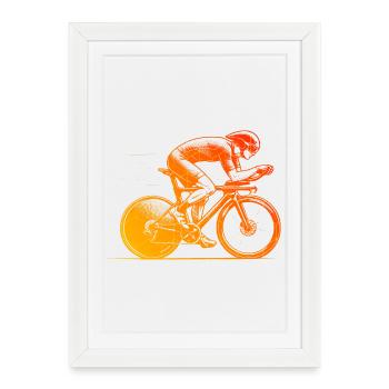 Road bike style for every occasion - Framed poster (27 × 37 cm) - white - Front