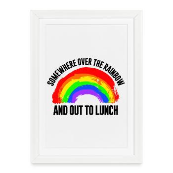 Rainbow Signet - Framed poster (27 × 37 cm) - white - Front