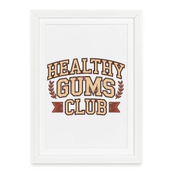 Periodontist Healthy Gums Club Dental Specialist - Framed poster (27 × 37 cm) - white - Front
