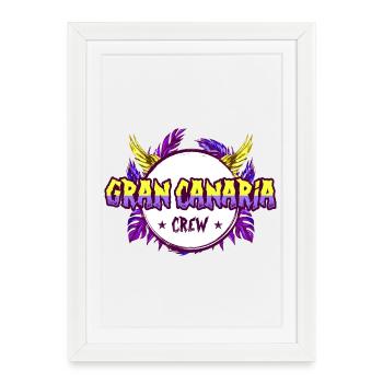 Équipage de Gran Canaria Coloré - Affiche encadrée (27 × 37 cm) - blanc - Devant
