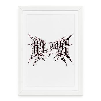 GRLPWR for women in the tuning scene - Framed poster (27 × 37 cm) - white - Front