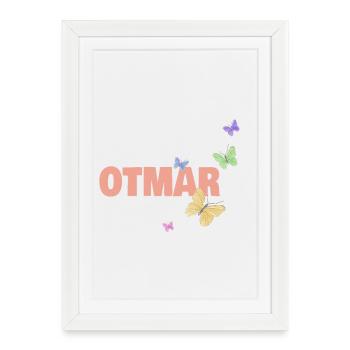 First name Otmar - Framed poster (27 × 37 cm) - white - Front