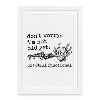 53rd Birthday - 53rd Anniversary Humor Gift - Framed poster (27 × 37 cm) - white - Front