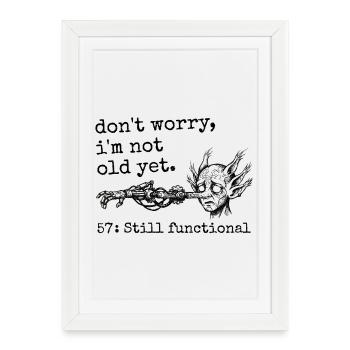 57th Anniversary - 57th Anniversary Humor Gift - Framed poster (27 × 37 cm) - white - Front