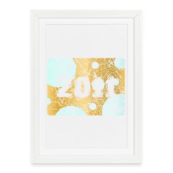 Numéro 2011 - Affiche encadrée (27 × 37 cm) - blanc - Devant