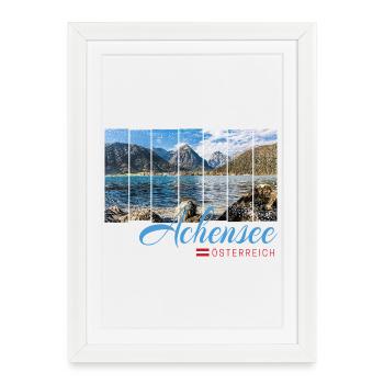 Achensee Tirol Retro Österreich Vintage Souvenir - Gerahmtes Poster (27 × 37 cm) - Weiß - Vorne