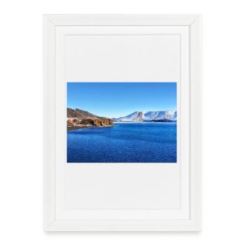 Montagnes arctiques rêveuses - Affiche encadrée (27 × 37 cm) - blanc - Devant
