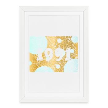 1991 - Affiche encadrée (27 × 37 cm) - blanc - Devant