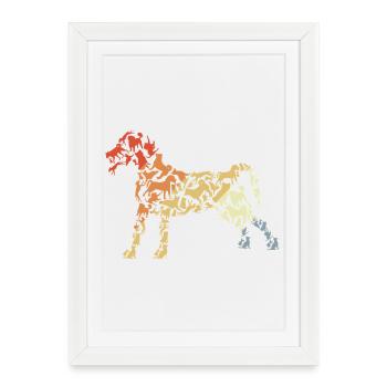 Vintage Dog Sketch - Framed poster (27 × 37 cm) - white - Front
