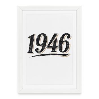 Sport year of birth 1946 - Framed poster (27 × 37 cm) - white - Front