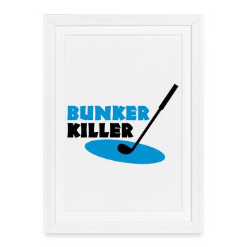 golf - Affiche encadrée (27 × 37 cm) - blanc - Devant