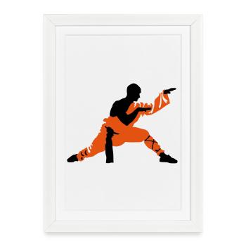 Kung fu - Framed poster (27 × 37 cm) - white - Front