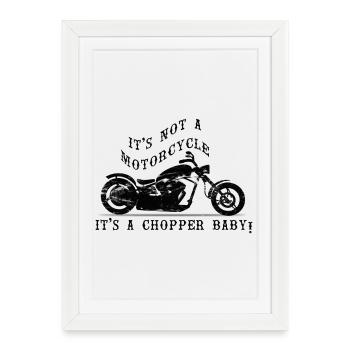 Chopper Baby - Affiche encadrée (27 × 37 cm) - blanc - Devant