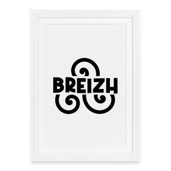 Breizh - Framed poster (27 × 37 cm) - white - Front
