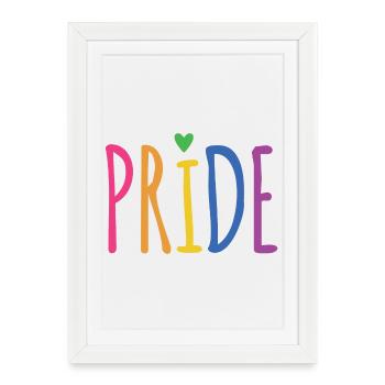 Mois de la fierté LGBTQ+ - Affiche encadrée (27 × 37 cm) - blanc - Devant