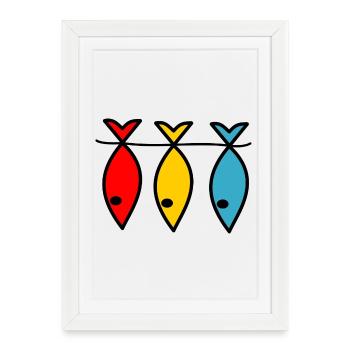 RETRAITE. BONNE RETRAITE. JOYEUSE RETRAITE - Affiche encadrée (27 × 37 cm) - blanc - Devant