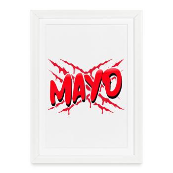 Mayo County Ireland - Framed poster (27 × 37 cm) - white - Front