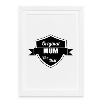 Best Mom - Mother's Day - Framed poster (27 × 37 cm) - white - Front