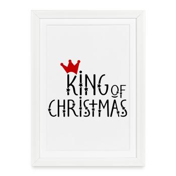 Regal Krone Design on Hoodies and T-Shirts - Framed poster (27 × 37 cm) - white - Front