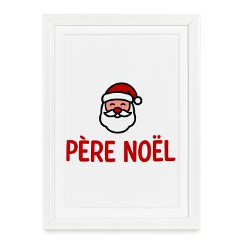 Weihnachtsmann-Humor - Gerahmtes Poster (27 × 37 cm) - Weiß - Vorne