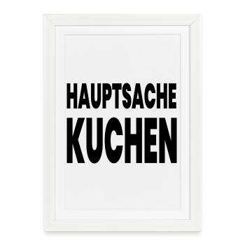Gâteau - Affiche encadrée (27 × 37 cm) - blanc - Devant