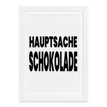 chocolat - Affiche encadrée (27 × 37 cm) - blanc - Devant