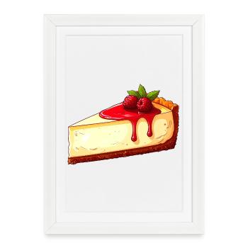 Cheesecake - Framed poster (27 × 37 cm) - white - Front
