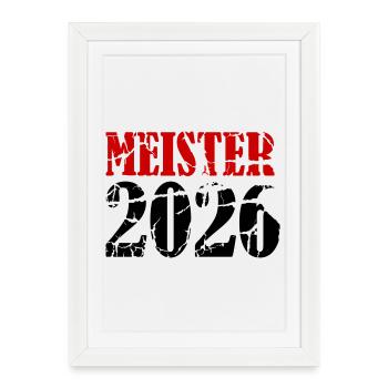Champion 2026 Championship - Affiche encadrée (27 × 37 cm) - blanc - Devant