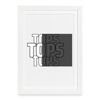 Tops Tops Tops - Affiche encadrée (27 × 37 cm) - blanc - Devant