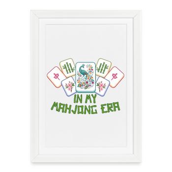 Mahjong Game Social Club Mahjong Era - Framed poster (27 × 37 cm) - white - Front