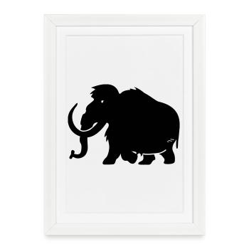 mammoth - Framed poster (27 × 37 cm) - white - Front