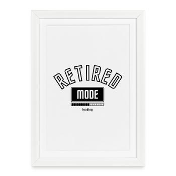Vorfreude Rentner Modus wird geladen. - Gerahmtes Poster (27 × 37 cm) - Weiß - Vorne