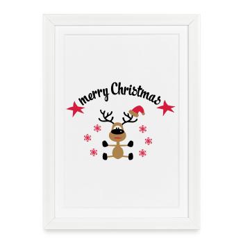 Chemises pour Noël - Affiche encadrée (27 × 37 cm) - blanc - Devant
