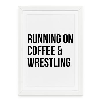 Wrestling Wrestling Wrestling - Framed poster (27 × 37 cm) - white - Front