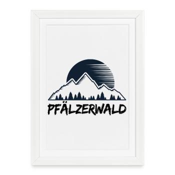 Bâton de randonnée - Affiche encadrée (27 × 37 cm) - blanc - Devant