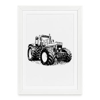 Âme de la ferme d’acier - Affiche encadrée (27 × 37 cm) - blanc - Devant