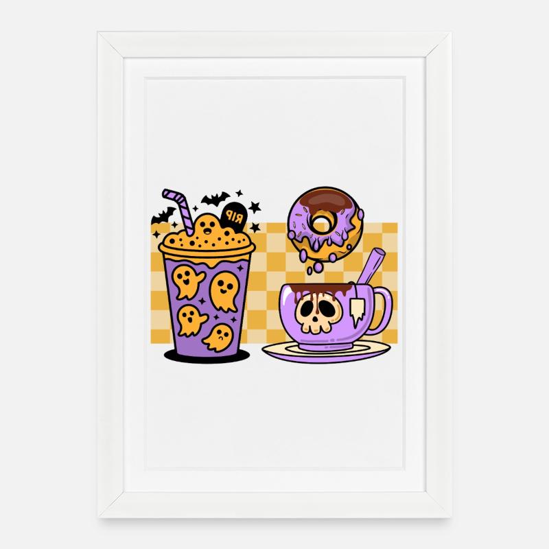 COFFEE_TIME - Framed poster (27 × 37 cm) - white