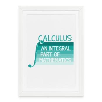 Professeur de mathématiques École de géométrie Mathématiques - Affiche encadrée (27 × 37 cm) - blanc - Devant