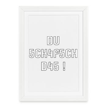 You Sheep That – Swiss Motivational Shirt - Framed poster (27 × 37 cm) - white - Front