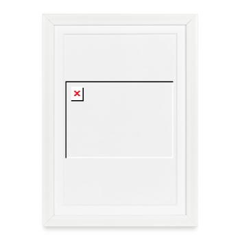 Missing Image – File Not Found Landscape - Framed poster (27 × 37 cm) - white - Front